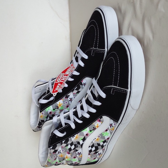 BRAND NEW VANS SK8-HI CHECKBOARD CUBE SNEAKERS - Picture 12 of 16